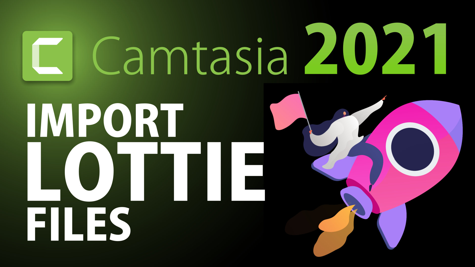 LOTTIE JSON animation files are now supported in Camtasia 2021