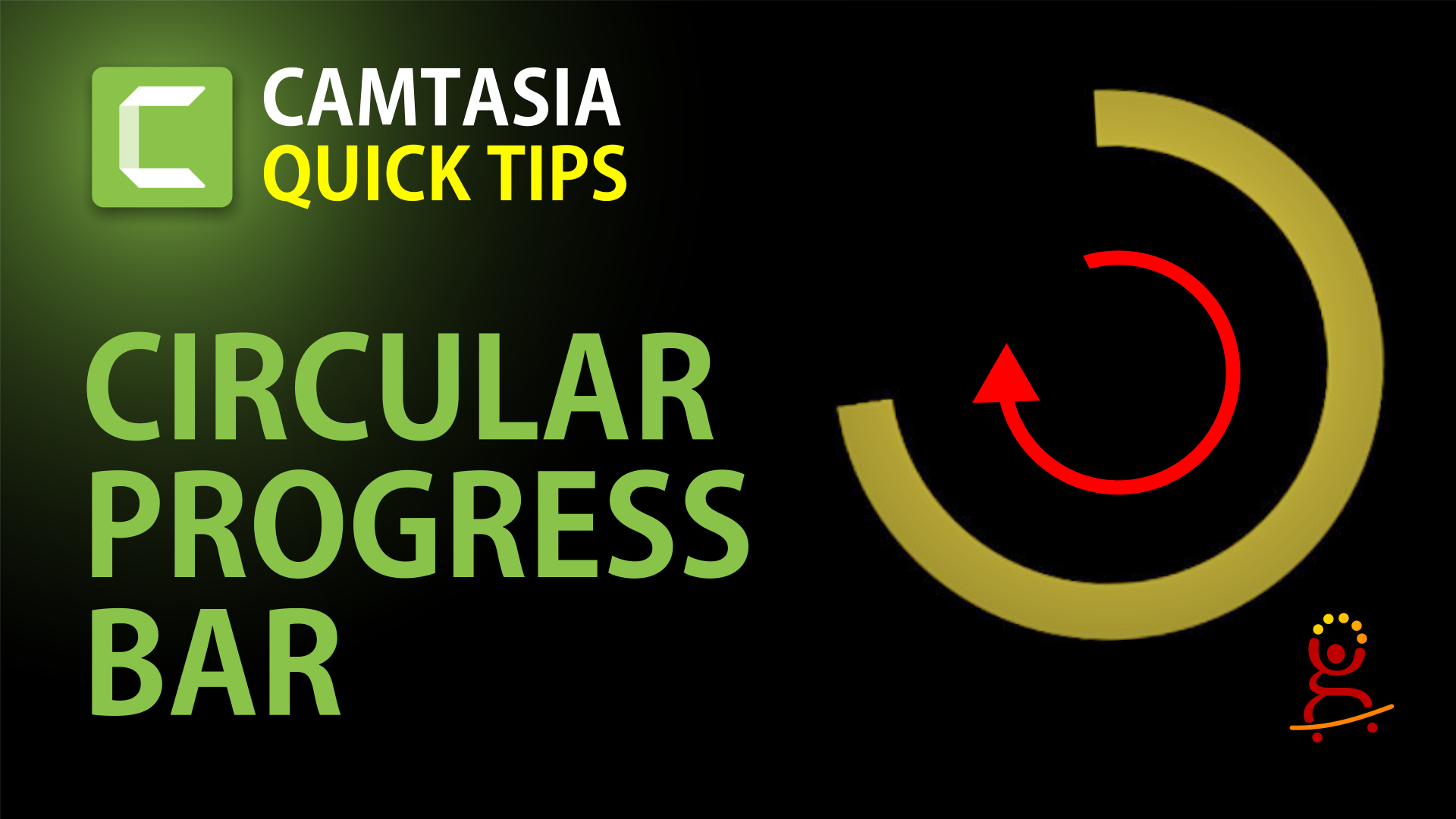 How to make a circle progress bar animation in Camtasia 2020