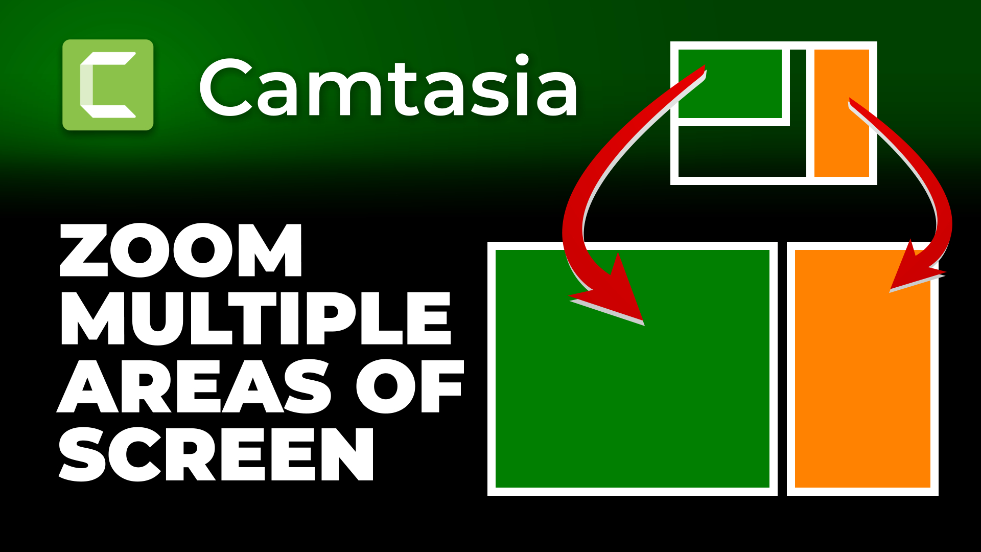 Emphasize two areas of the screen at the same time in Camtasia for on-screen tutorials