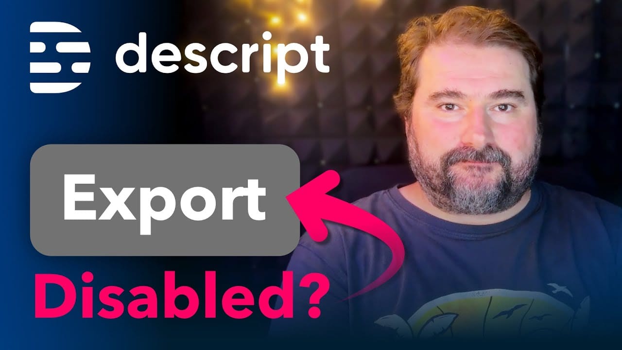 Descript Export button is disabled: How I Fix the Export Button When It’s Greyed Out