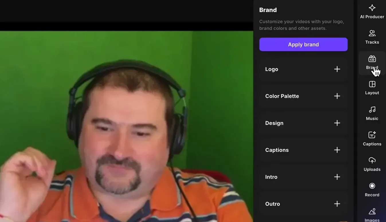 Apply Branding with One Click in Riverside.fm Brand Kit