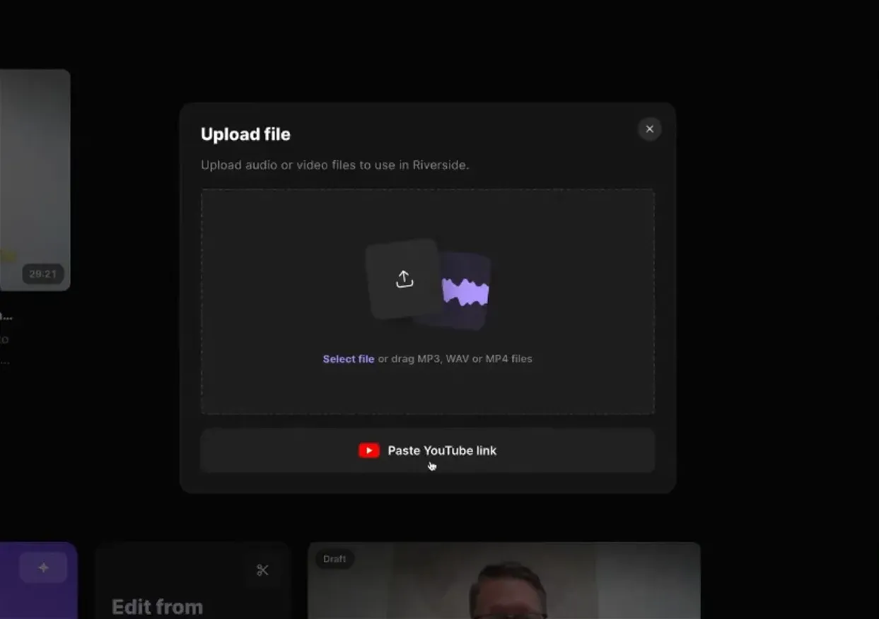 Separate Speakers from a Single Audio File in Riverside.fm