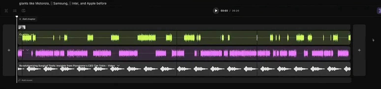 Separate Speakers from a Single Audio File in Riverside.fm
