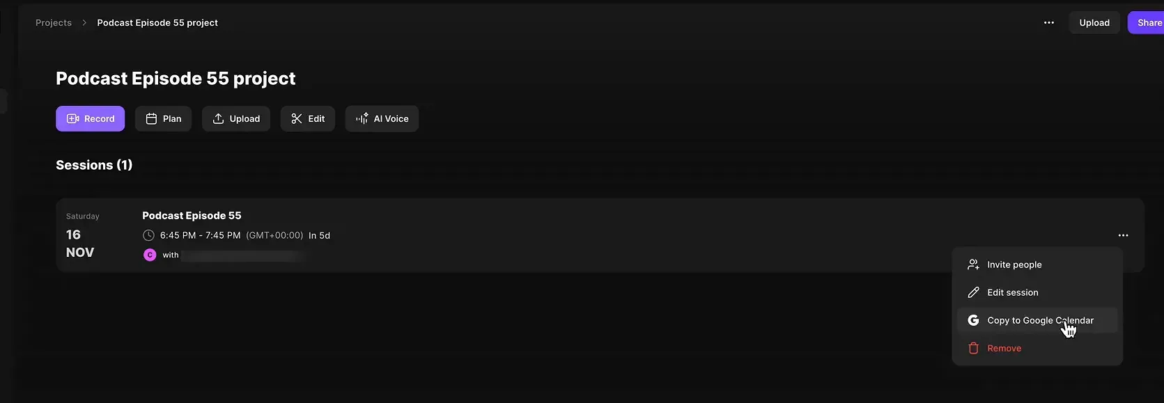How to Schedule Podcast Recordings in Riverside.fm