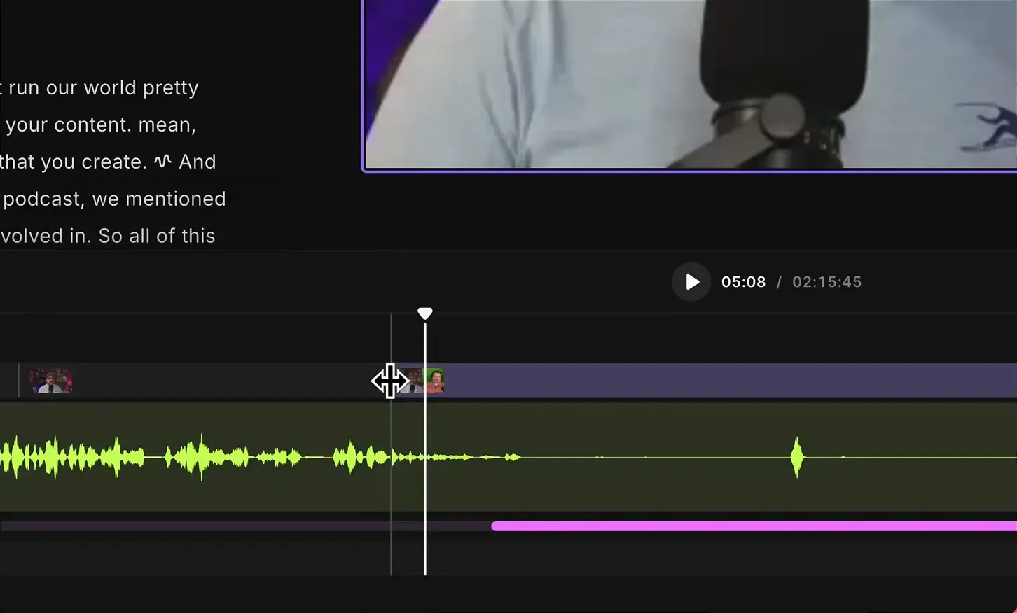 Fine-tuning scene edits