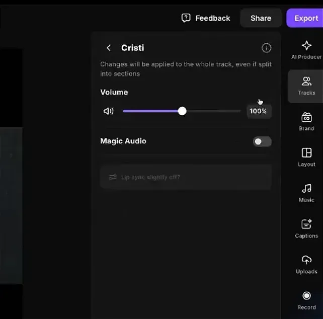 Separate Speakers from a Single Audio File in Riverside.fm