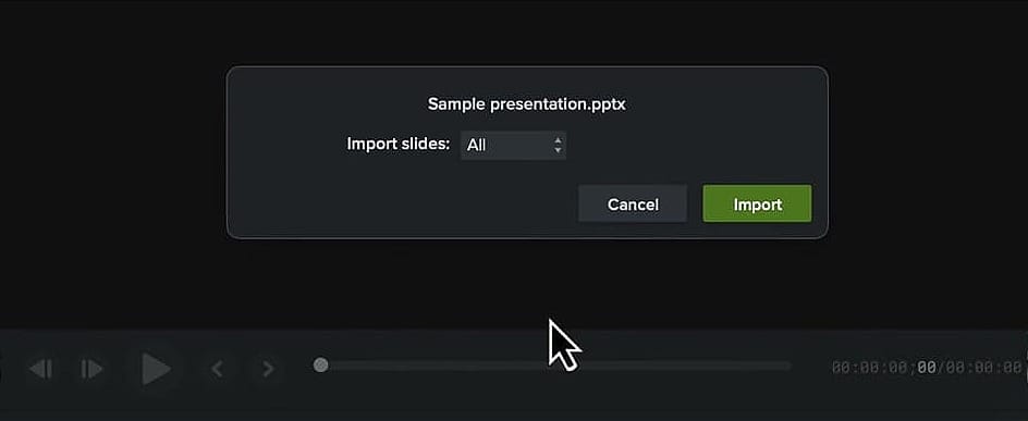 Importing PowerPoint directly into Camtasia