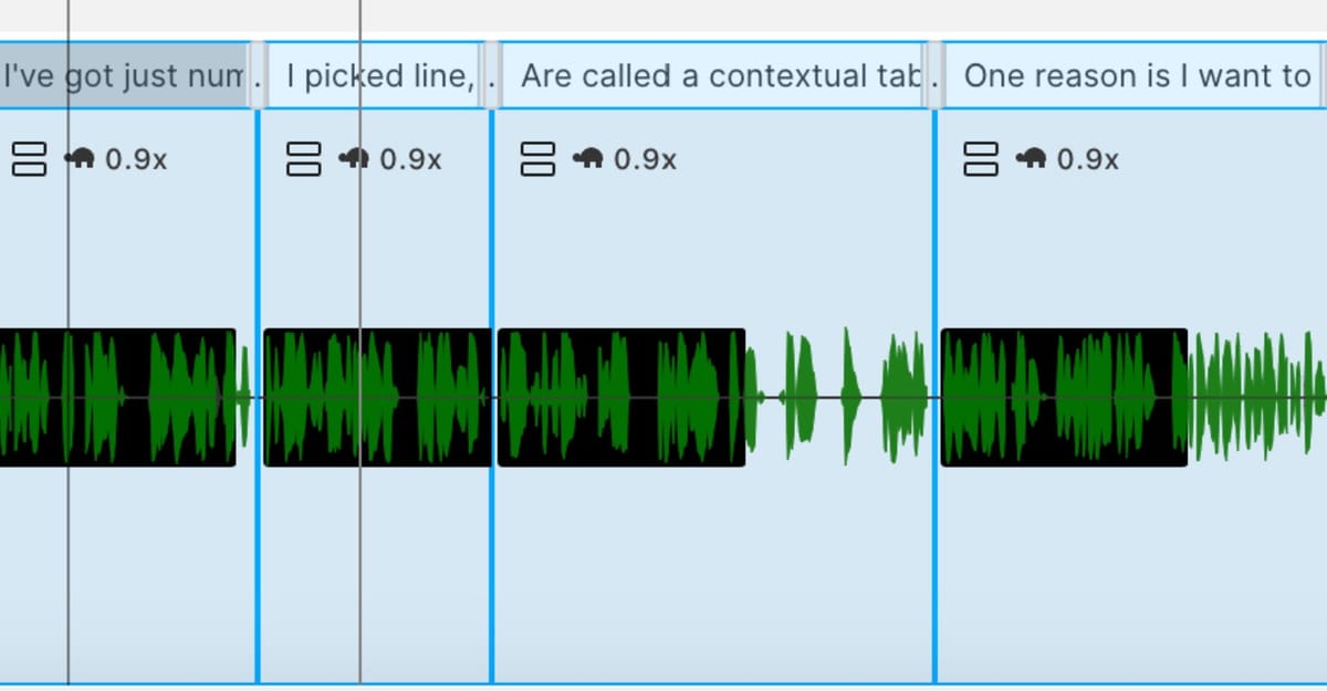 Adjust Clip Speed in Bulk in Descript Storyboard