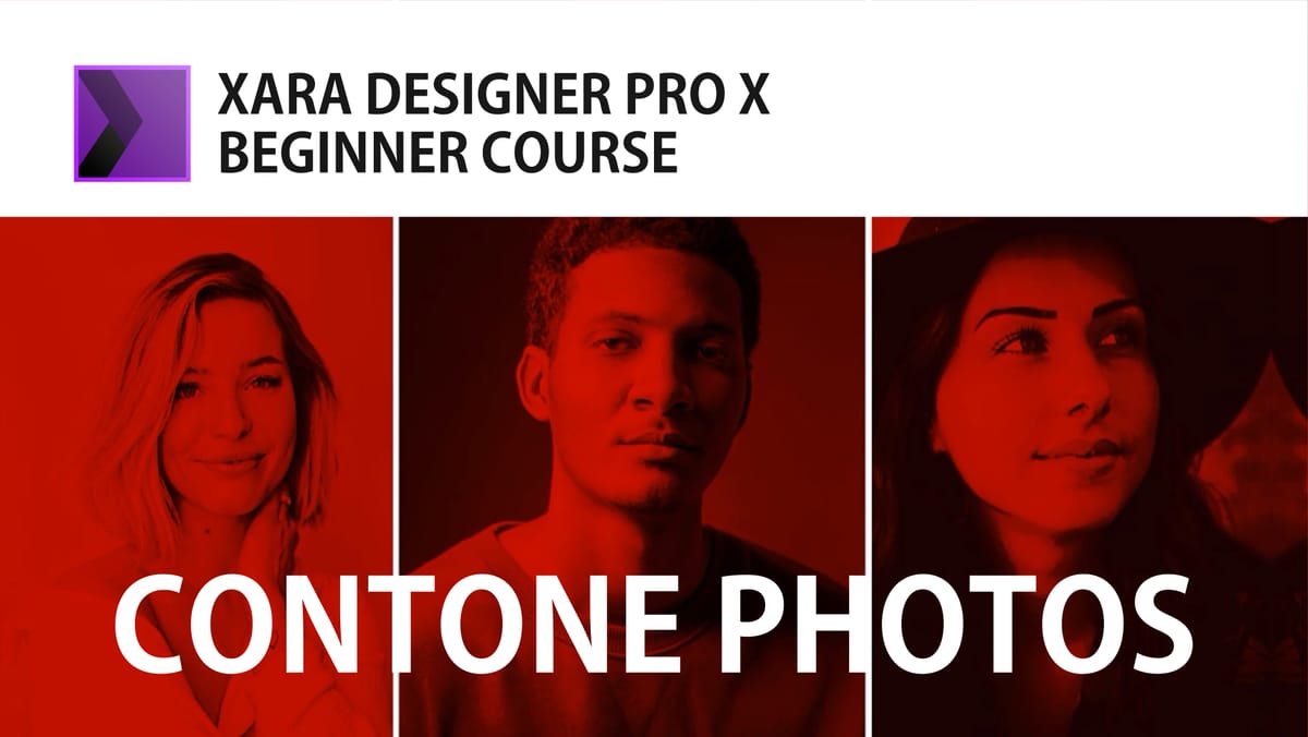 How to create monotone or contone photos in Xara Designer Pro X