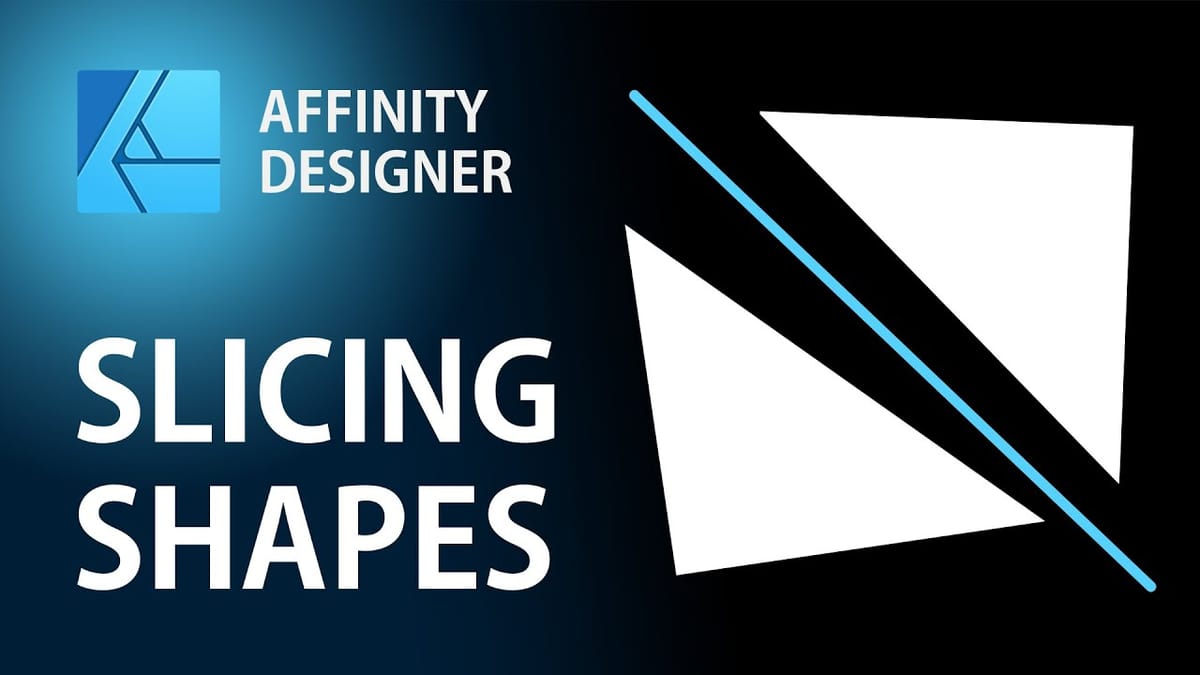 How to Slice and Cut Shapes in Affinity Designer Using the Node Tool