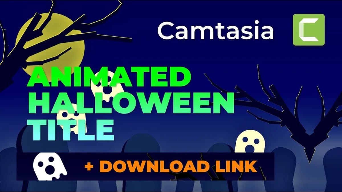 Animated Halloween-Themed Title in Camtasia