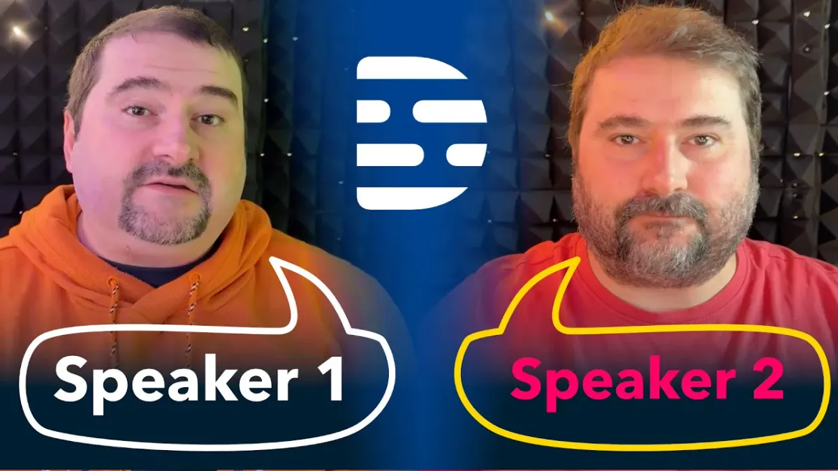 Display Speaker Names as They Speak in Descript