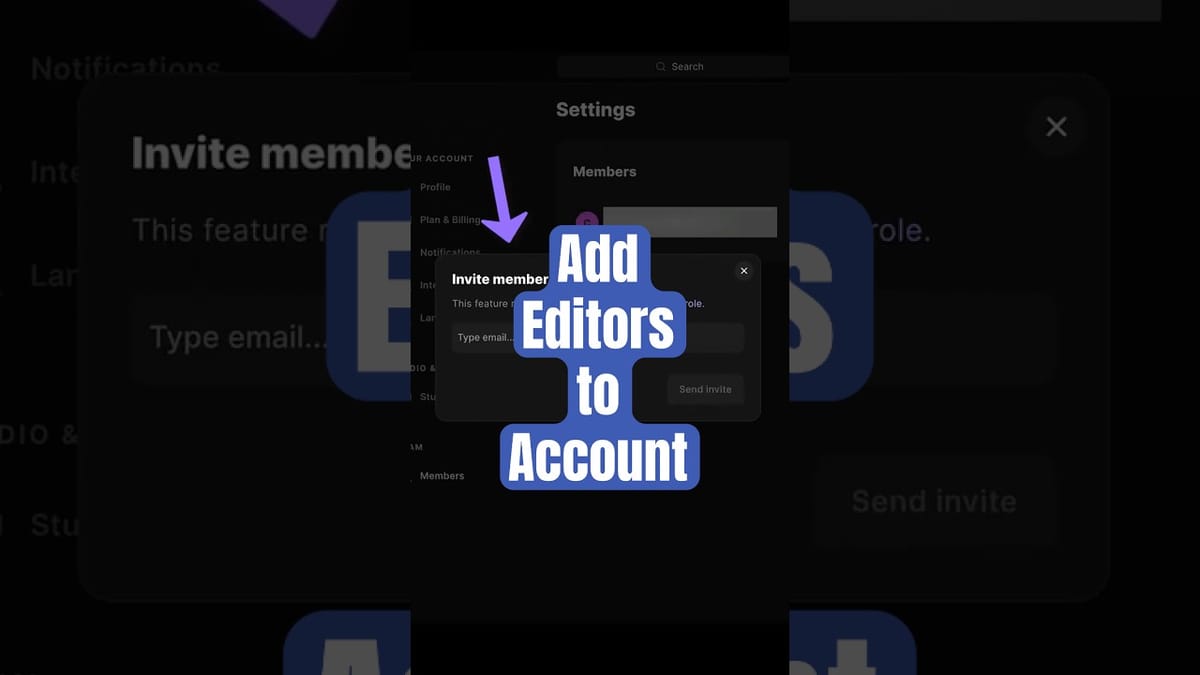 How to Invite an Editor to Your Riverside Account Without Sharing Full Access