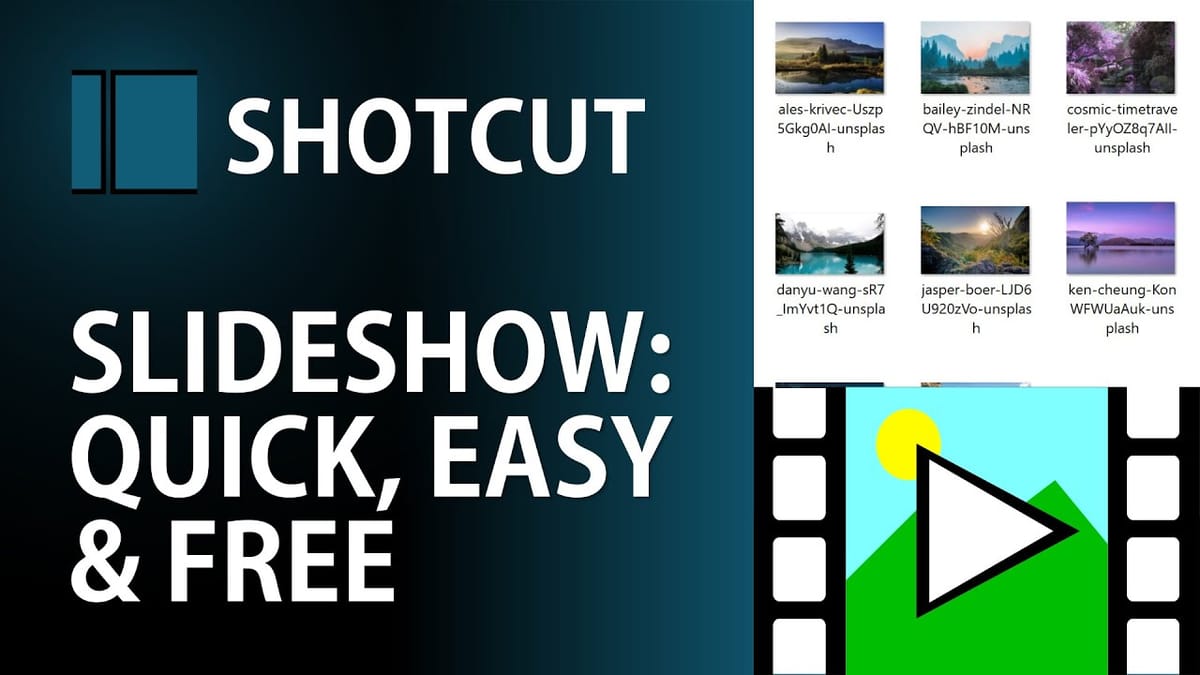 How to Create Photo Slideshows with Music in Shotcut (Free Video Editor)