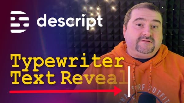 Create a Typewriter Text Effect in Descript