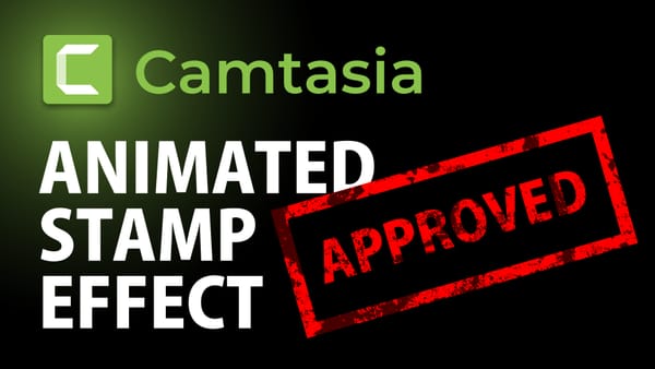 How to create animated STAMPING effect in Camtasia | Camtasia 2021 Tutorial