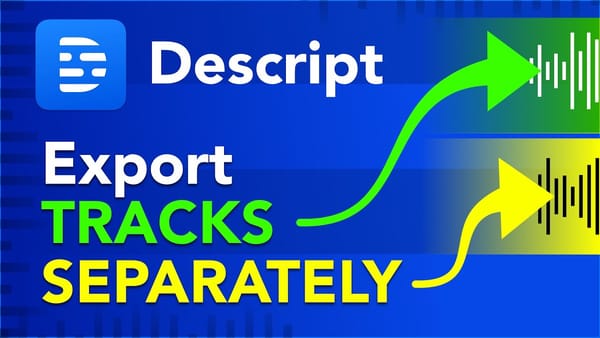 How to Export Separate Tracks from a Descript Composition